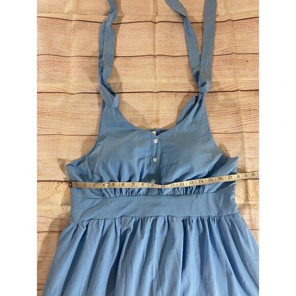 Belle Pogue Women's Blue Rockabilly Retro Fit And Flare Dress - XL - Picture 9 of 15